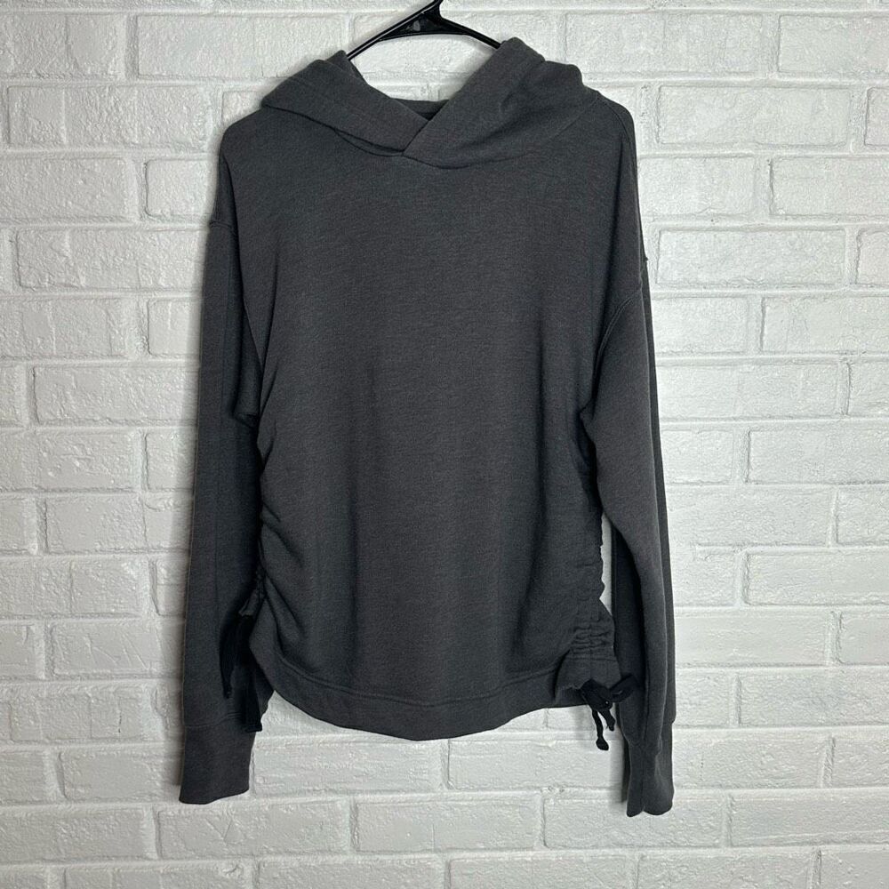 NWT Aerie‎ Ruched Side Hoodie Gray Cozy size Small